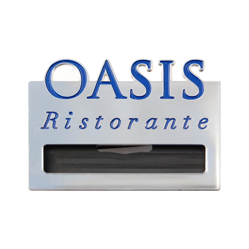 Distintivi in Ottone Taglio Laser con Portanome - immagine 2