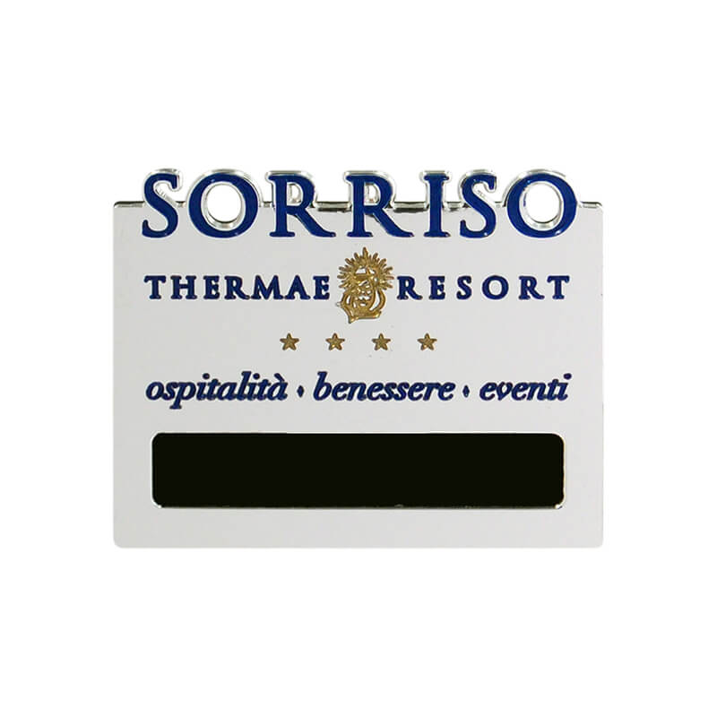 Distintivi in Ottone Taglio Laser con Portanome