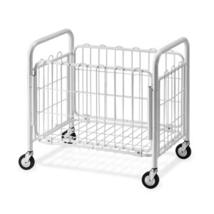 Carrello Cesto Portabiancheria in Acciaio Pieghevole