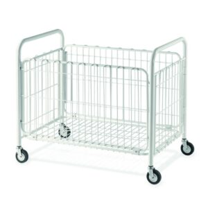 Carrello Cesto Portabiancheria in Acciaio Pieghevole - cm 100 x 60 x 87 hl