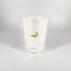 Bicchiere in Cartoncino Bianco Biodegradabile e Compostabile 230 ml Imbustato Generico