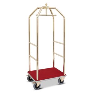 Carrello Portavaligie Americano Piccolo Dorato