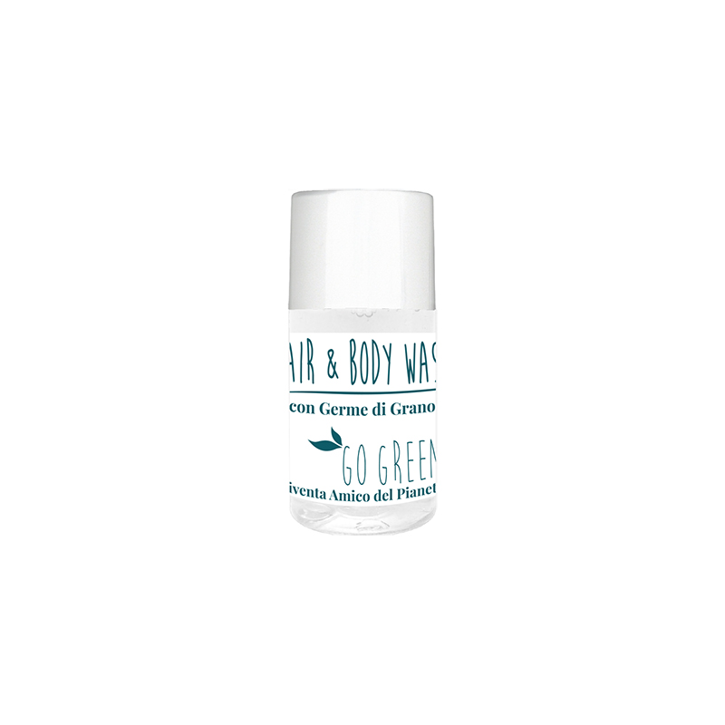 Flacone Doccia Shampoo 20 ml in Plastica Riciclabile Linea Go Green