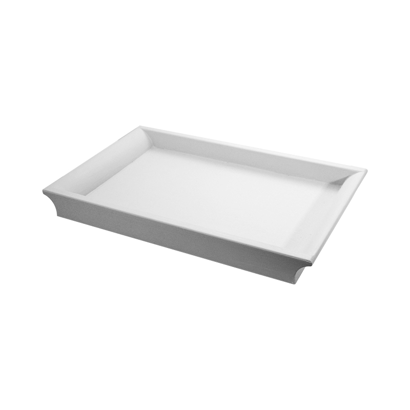 Vassoio Legno Laccato Bianco Wood Piccolo