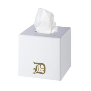 Portakleenex Cubo in ABS Colore Bianco Lucido Personalizzato