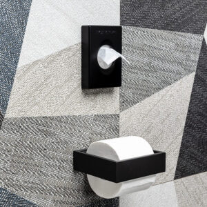 Dispenser in ABS per Sacchetti Igienici Nero Lucido