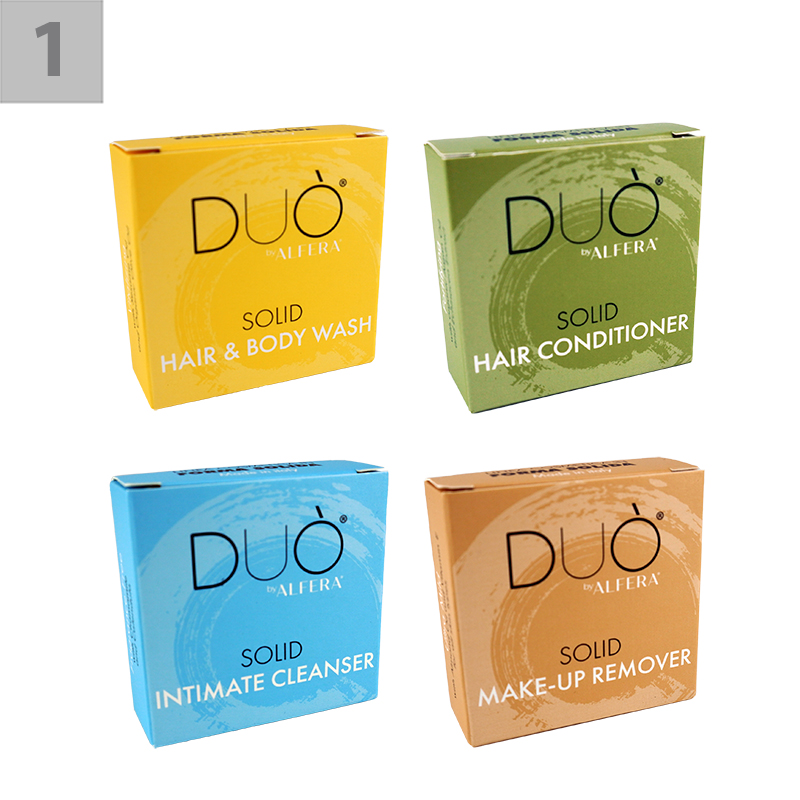 Solid Travel Kit con 4 Bar Linea Cosmetica in Forma Solida Duò - immagine 5