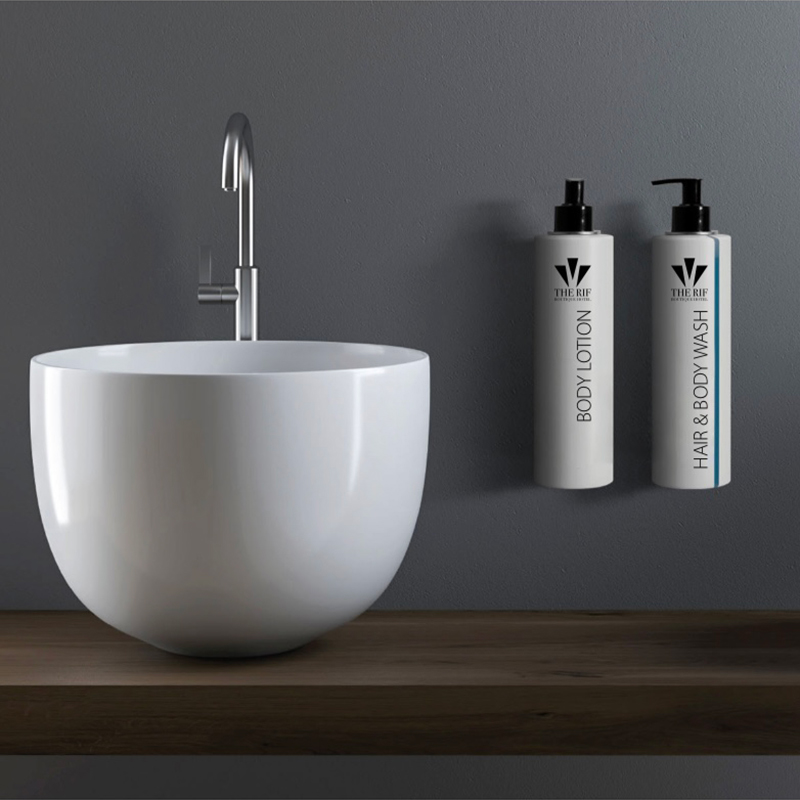 Flacone con Pompetta 300 ml Tondo Personalizzato - immagine 2
