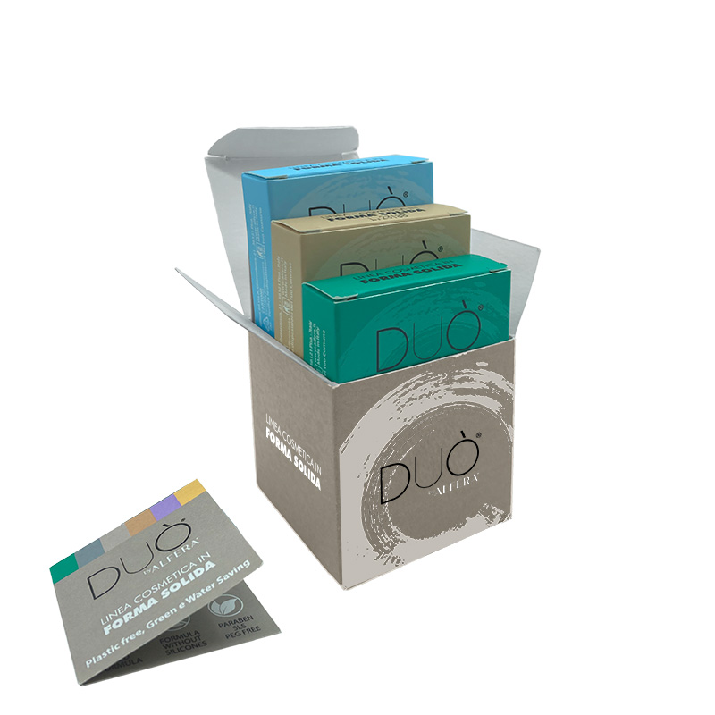 Solid Travel Kit con 3 Bar Linea Cosmetica in Forma Solida Duò