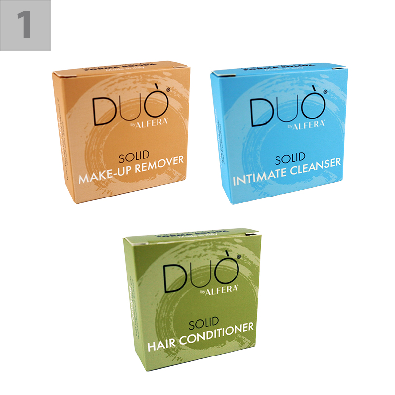 Solid Travel Kit con 3 Bar Linea Cosmetica in Forma Solida Duò - immagine 3