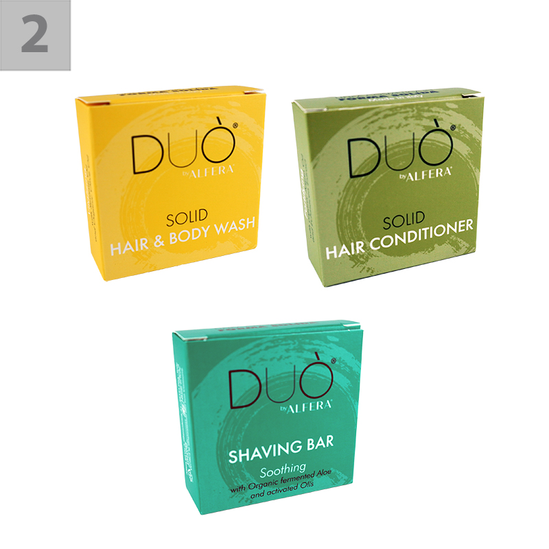 Solid Travel Kit con 3 Bar Linea Cosmetica in Forma Solida Duò - immagine 4