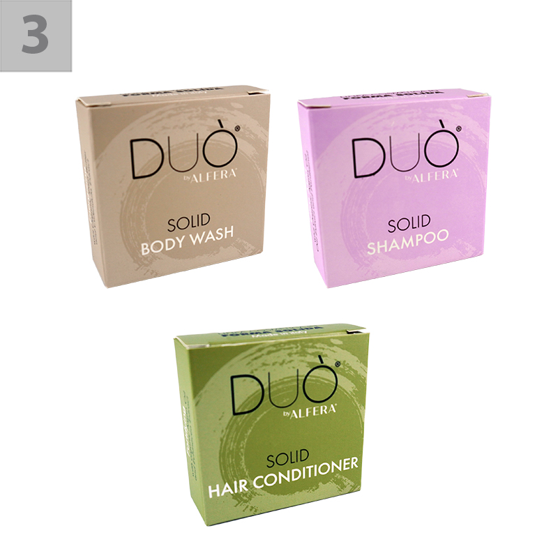 Solid Travel Kit con 3 Bar Linea Cosmetica in Forma Solida Duò - immagine 5