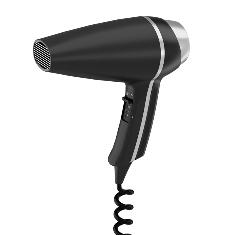 Asciugacapelli 1400 W Ionizzante Clipper Presa Nero