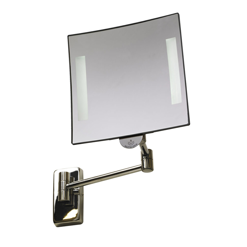 Specchio Cosmetico Quadro Doppio Braccio da Parete con Doppia Illuminazione Led Galaxy