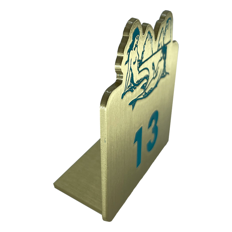Segnatavolo in Ottone Taglio Laser - immagine 2