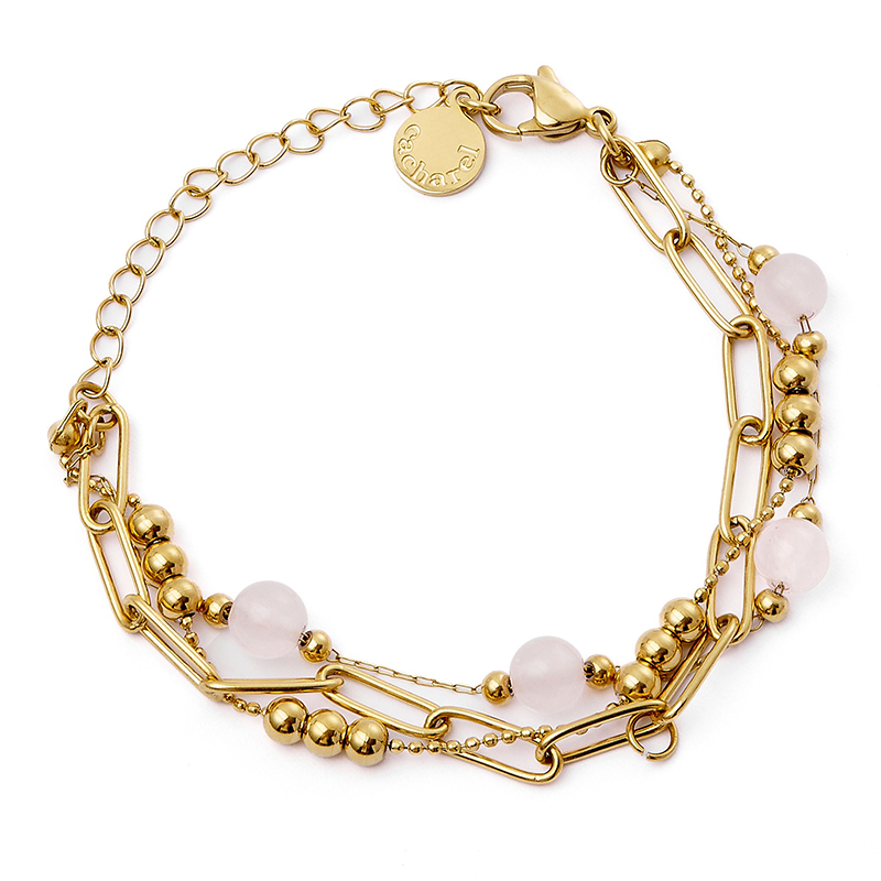 Bracelet Andrea Gold Pink di Cacharel