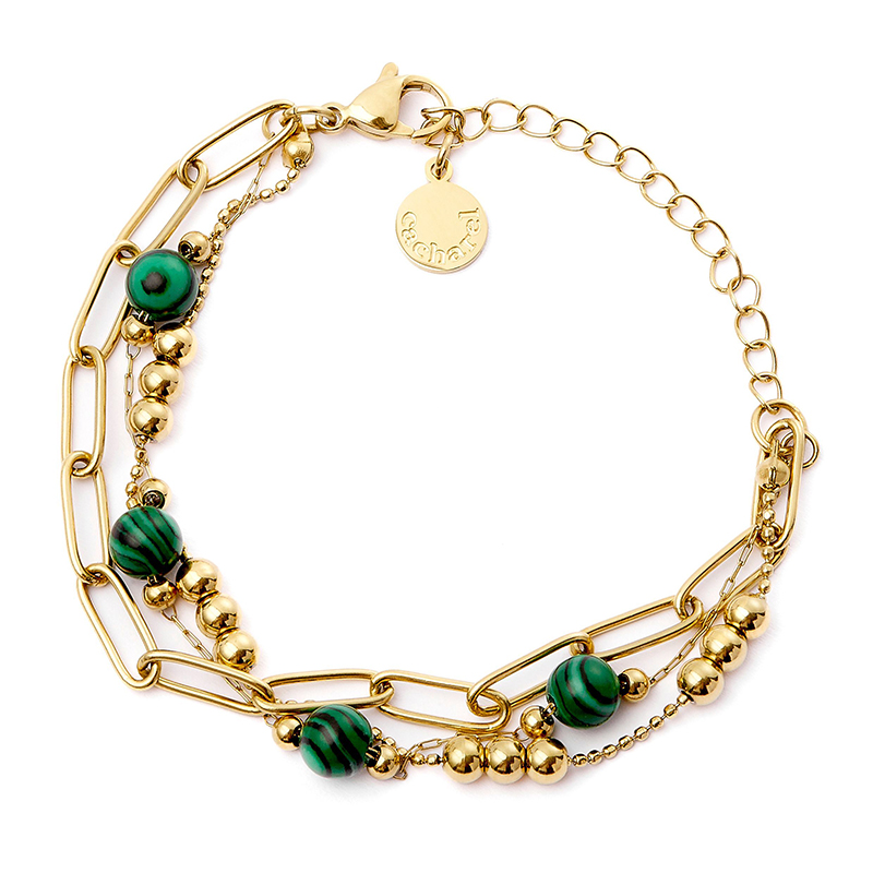 Bracelet Andrea Gold Green di Cacharel