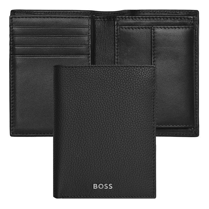 Card Holder with Flap and Money Pocket Classic Grained di Hugo Boss - immagine 7
