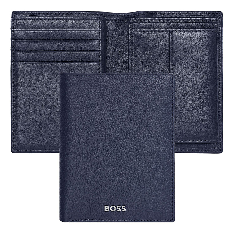 Card Holder with Flap and Money Pocket Classic Grained di Hugo Boss - immagine 6