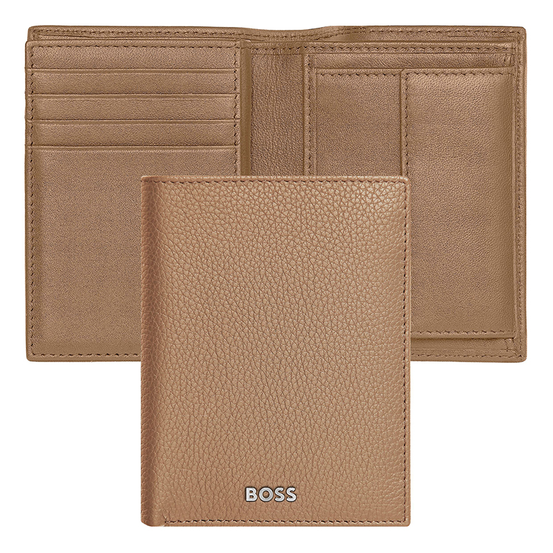 Card Holder with Flap and Money Pocket Classic Grained di Hugo Boss - immagine 2
