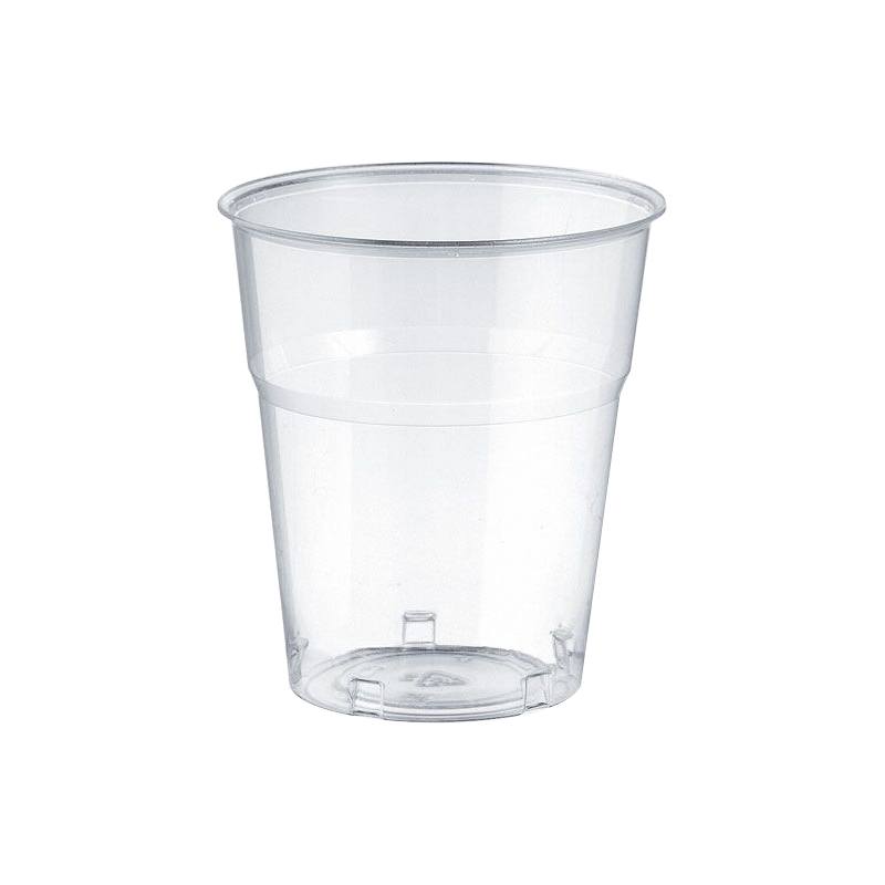 Bicchieri Krystall Trasparente 250 ml Monouso Nudi