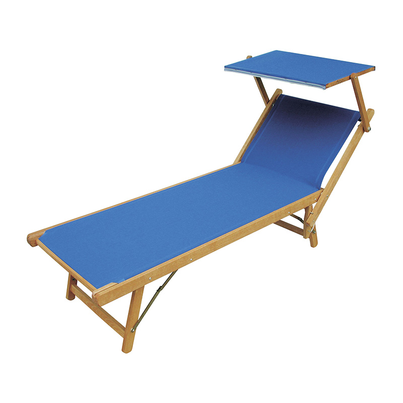 Lettino Prendisole in Legno Mare