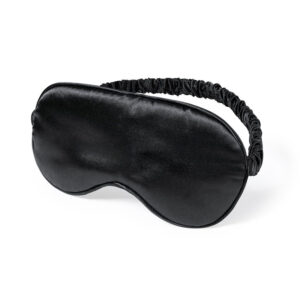 Mascherina Raso Morbido Nera con Elastici e Sachet Generica