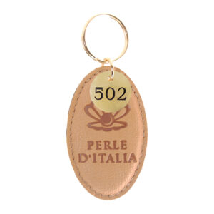 Portachiavi in Ecopelle Ovale Piccolo