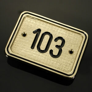 Numeri Porta in Ottone Fuso