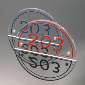 Numeri Porta in Plex Tondi