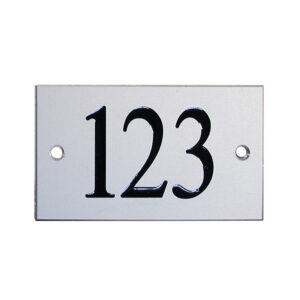 Numeri Porta in Alluminio Satin