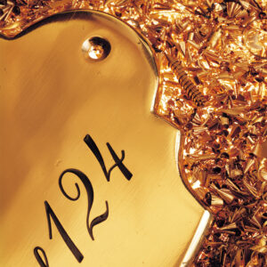 Targa Ottone Fuso Lucidato Epoque