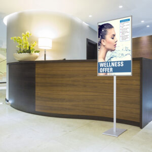 Espositore Informazioni MagnoFloor con Stelo da Terra