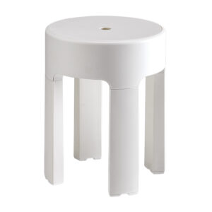 Sgabello da Bagno con Contenitore Newbox - Bianco