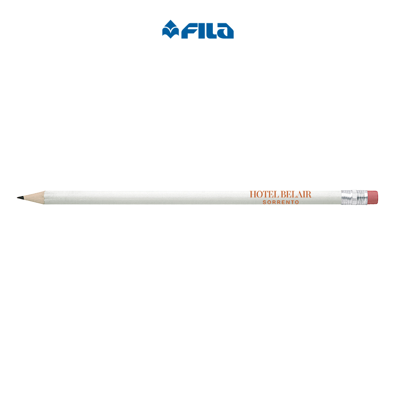 Lapis Tondo FILA cm 18 in Legno con Gomma Serie Silver