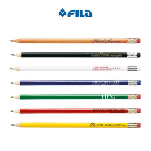 Lapis Tondo FILA cm 18 in Legno Cedro con Gomma Serie Gold