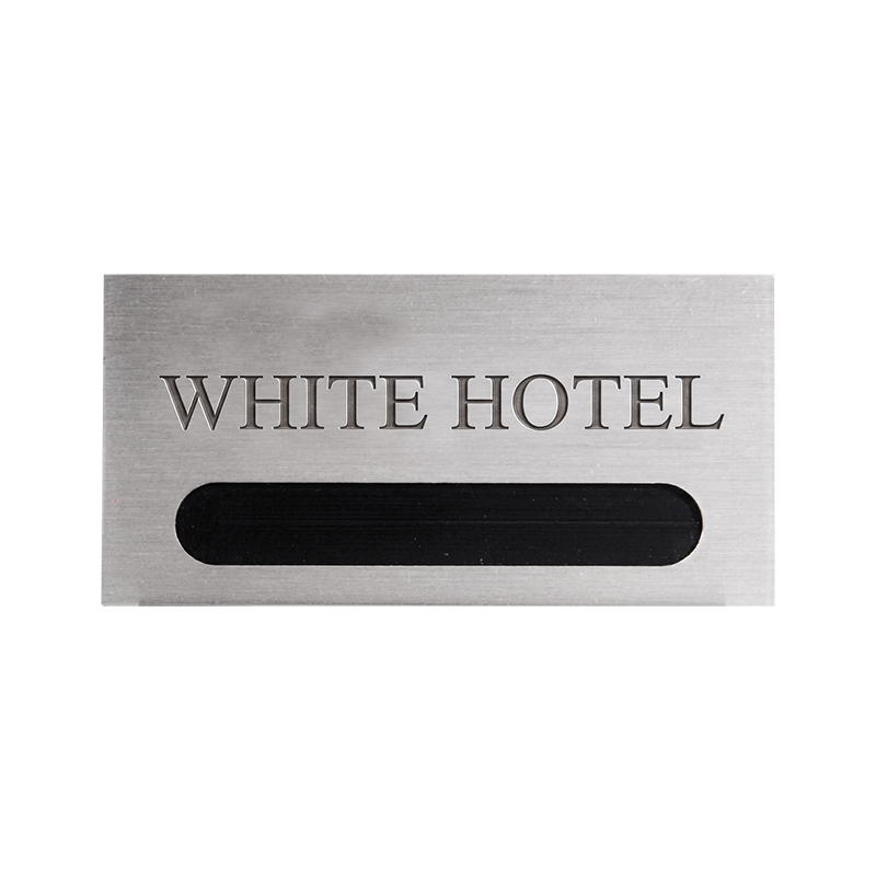 Distintivi in Ottone Argento Satin Attacco con Spilla e Morsetto