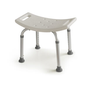 Sgabello da Bagno Bianco Regolabile in Altezza Friend