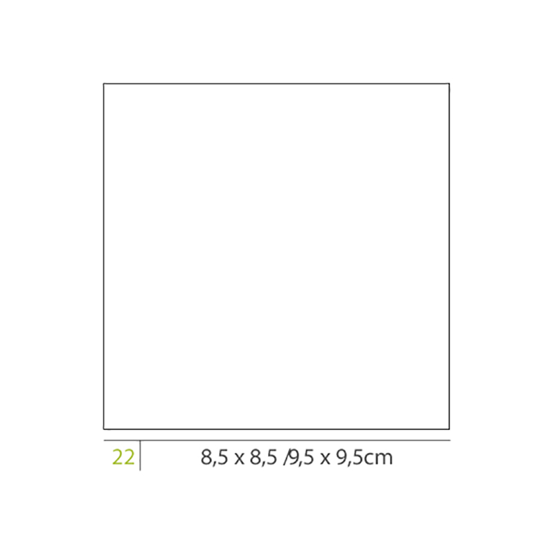 Sottobicchiere Quadro Carta Ovattata Riciclabile Personalizzato - immagine 6