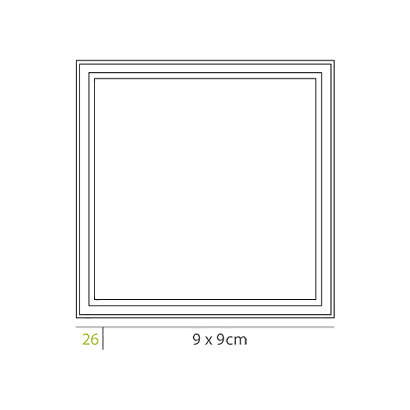Sottobicchiere Quadro Carta Ovattata Riciclabile Personalizzato - immagine 9
